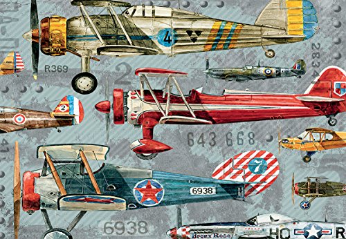 LANG - 1000 Piece Puzzle -"Planes", Artwork by Artly - Linen Finish - 29' x 20" Completed