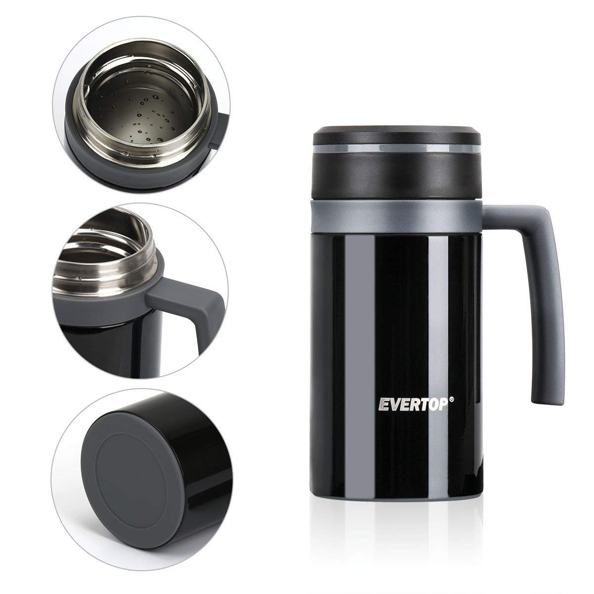 Vacuum Insulated Stainless Steel Travel Mug with Easy-Clean Lid Coffee Container Tea Camp Cup Water Bottle,16oz