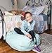 Stuffed Animal Storage Bean Bag Chair Cover “SOFT ’n SNUGGLY” Corduroy Kids & Toddlers Prefer Over Canvas - Replace Plush Toy Hammock or Net - Store Blankets & Pillows Too - Large, 4 Colors