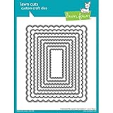 Lawn Fawn Craft Die Scalloped Rectangle Stackables - LF997