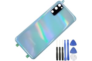 ubrokeifixit Housing Galaxy S20 Rear Back Glass Cover Replacement for Samsung Galaxy S20 6.2" G980,S20 5G G981,S20 5G UW Verizon(NOT for S20+ 6.7",NOT for S20 Ultra 6.9") (Blue+Camera Lens)