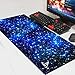 Large Gaming Mouse Pad Extended Mousepad Game Mouse Mat Non-Slip Durable Stitched Edges Computer Keyboard Mouse Mat for Desktop Laptop PC Home Office Game Player (30.7x11.8x0.12IN) (Star Sky)