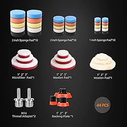 ZFE Car Foam Drill Polishing Pad Kit, 44Pcs 1inch