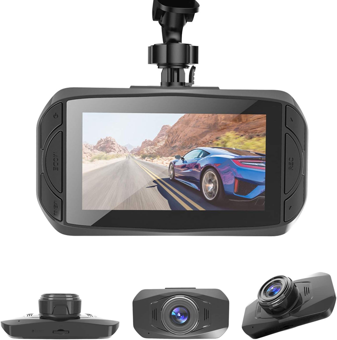 WAOBE Car Dash Cam 1080P FHD Hidden Night Vision Car Cameras, with 170° Wide Angle G-Sensor, Loop Recording, Parking Monitoring, Motion Detection