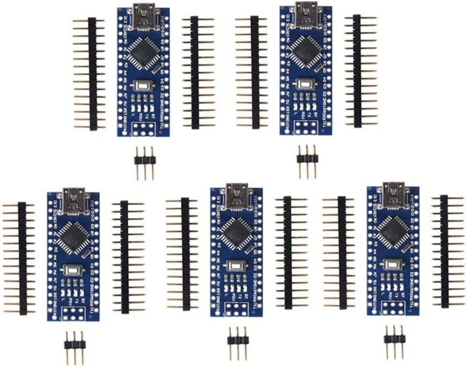 2 Stück Nano Modul mit CH340 Mikrochip, 5V/16MHz Nano Board Kompatibel mit Arduino IDE(Type C Port