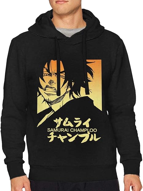 Amazon.com: ThomLarryCA Samurai Champloo Hoodies Mens Cotton Shirt Black: Clothing