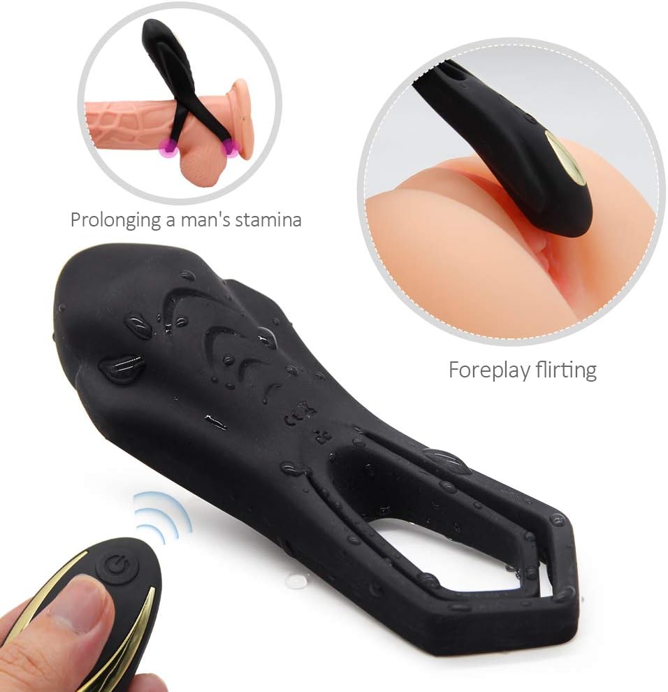 Adullt Toy for Man Pleasure Pénnis Ring ?oçk Delay Rings Massaging Stick Vibe Mssager Vibrant G-Sport for Women and Couples -Muscle Exercise and Stimulation Sunglasses Skirt - Training Sleeve Black