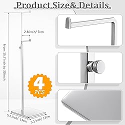 Maitys 4 Pack Purse Display Stands, Adjustable