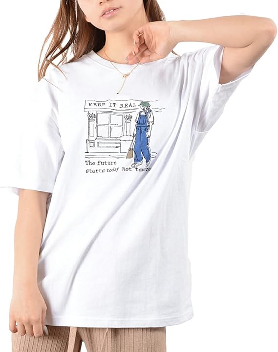 Amazon 線画刺繍 プリントtシャツ Tシャツ メンズ Tシャツ レディース 半袖tシャツ 半袖 トップス 刺繍 Tシャツ プリントt 白tシャツ 綿100 Tシャツ カットソー 通販