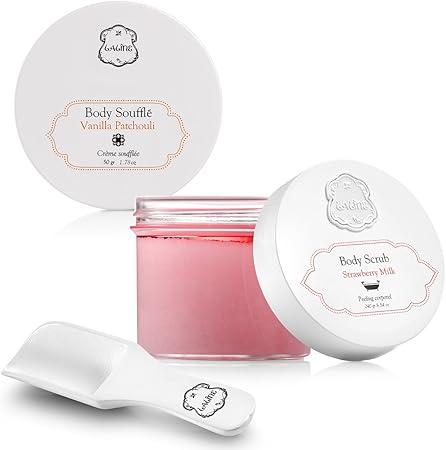 Amazon ラリン ミニスクラブ240g ミニソフレ50g バニラパチュリ セット ストロベリーミルク ラリン Laline ボディスクラブ 通販