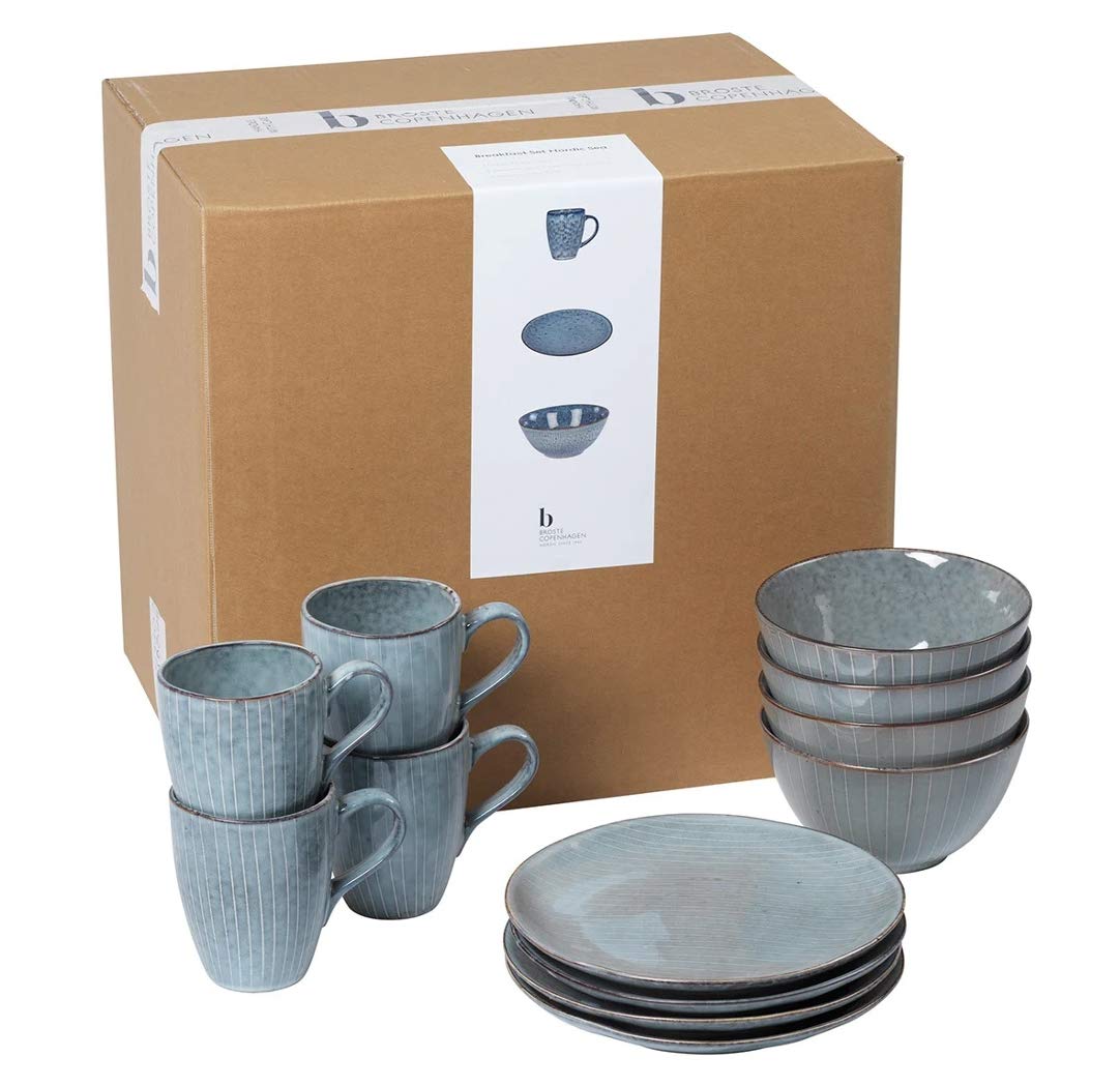 Broste Copenhagen 80019670 Nordic Sea Stoneware Breakfast Set