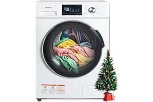 SMETA Compact Front Load Washer Washing Machine 2.8 cu. ft. Small Front Foading Space Saving Washer 24" with 36-Minute Quick Clothes Washing Machines RV lavadora y secadora para