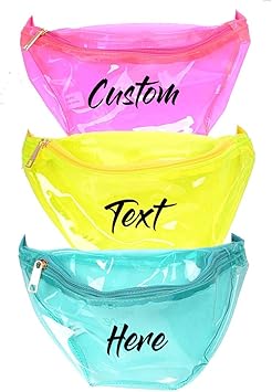 custom clear fanny packs