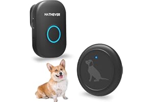 Hathever Dog Doorbell for Potty Training, Wireless Doggie Door Bell Operating at 1000 Feet with IP65 Waterproof Touch Button, 32 Melodies & 4 Notification Modes