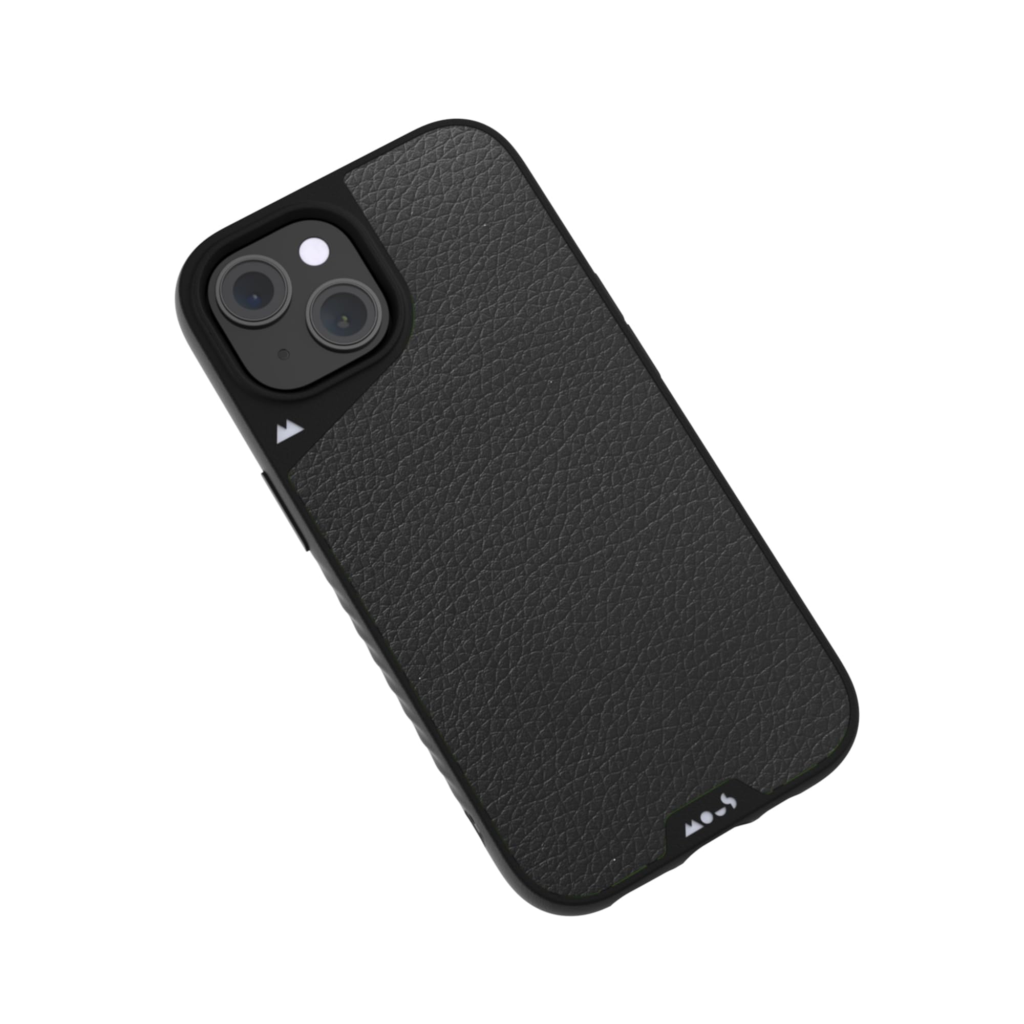 Mous for iPhone 15 Plus Case MagSafe Compatible - Limitless 5.0 - Black Leather - Protective iPhone 15 Plus Case - Shockproof Phone Cover โ image 1
