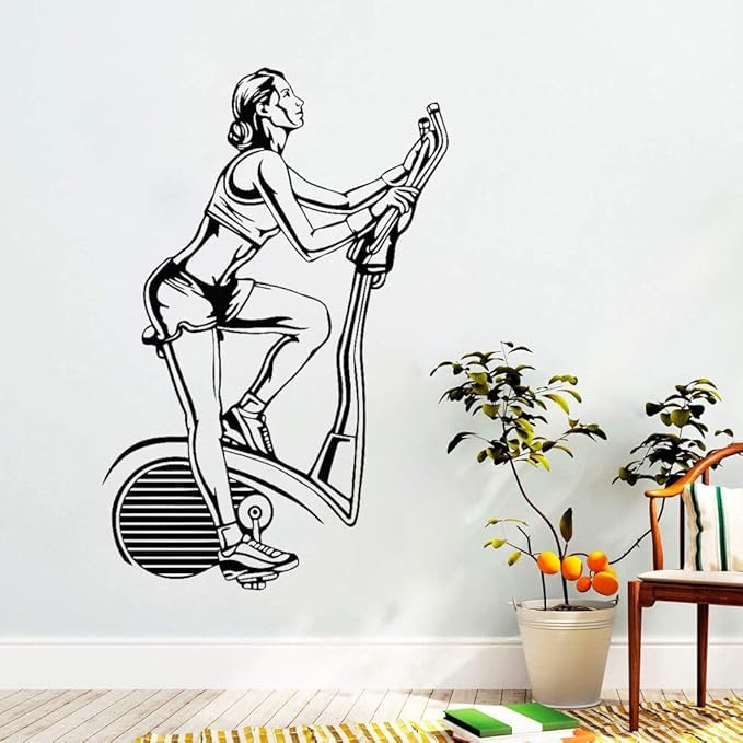 Fitness Gym Bike Tatuajes De Pared Motivación Deportiva Pegatinas De