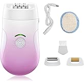 Epilator for Women, Cordless Hair Removal Device Hair Removal for Women , 3 in 1 Rechargeable 2 Speed Womens Electric Shaver for Face Legs Arms Armpit Bikini