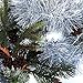 Alonsoo 25ft Christmas Tinsel Garland, Christmas Tree Ornaments Home Party Classic Shiny Sparkly Ceiling Hanging Decorations,3.6 inch Wide Filaments Silver