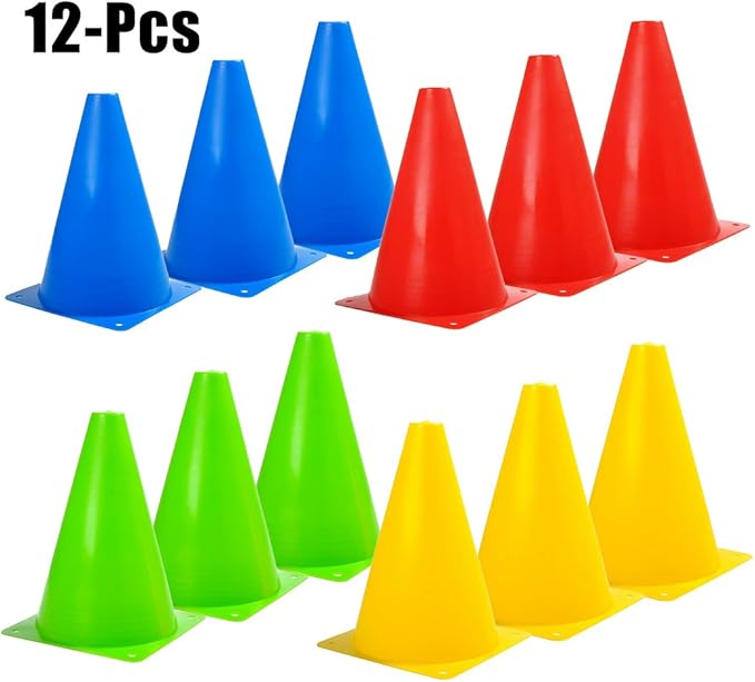Outgeek Soccer Cones Bright Color Football Training Cone Training