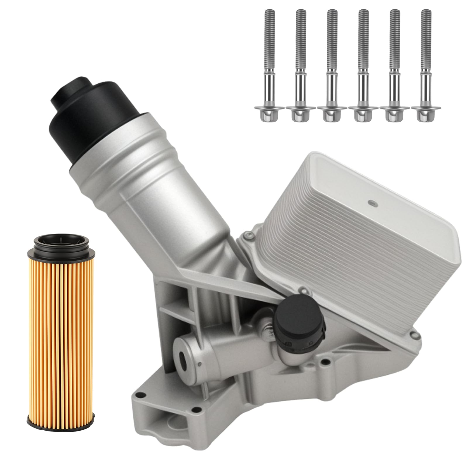 Photo 1 of Engine Oil Cooler Filter Housing Assembly Compatible with BMW 340i 440i 540i 640i 740i M240i X3 X4 3.0 2016-2021 B58 Engine Replacement for 11428583895