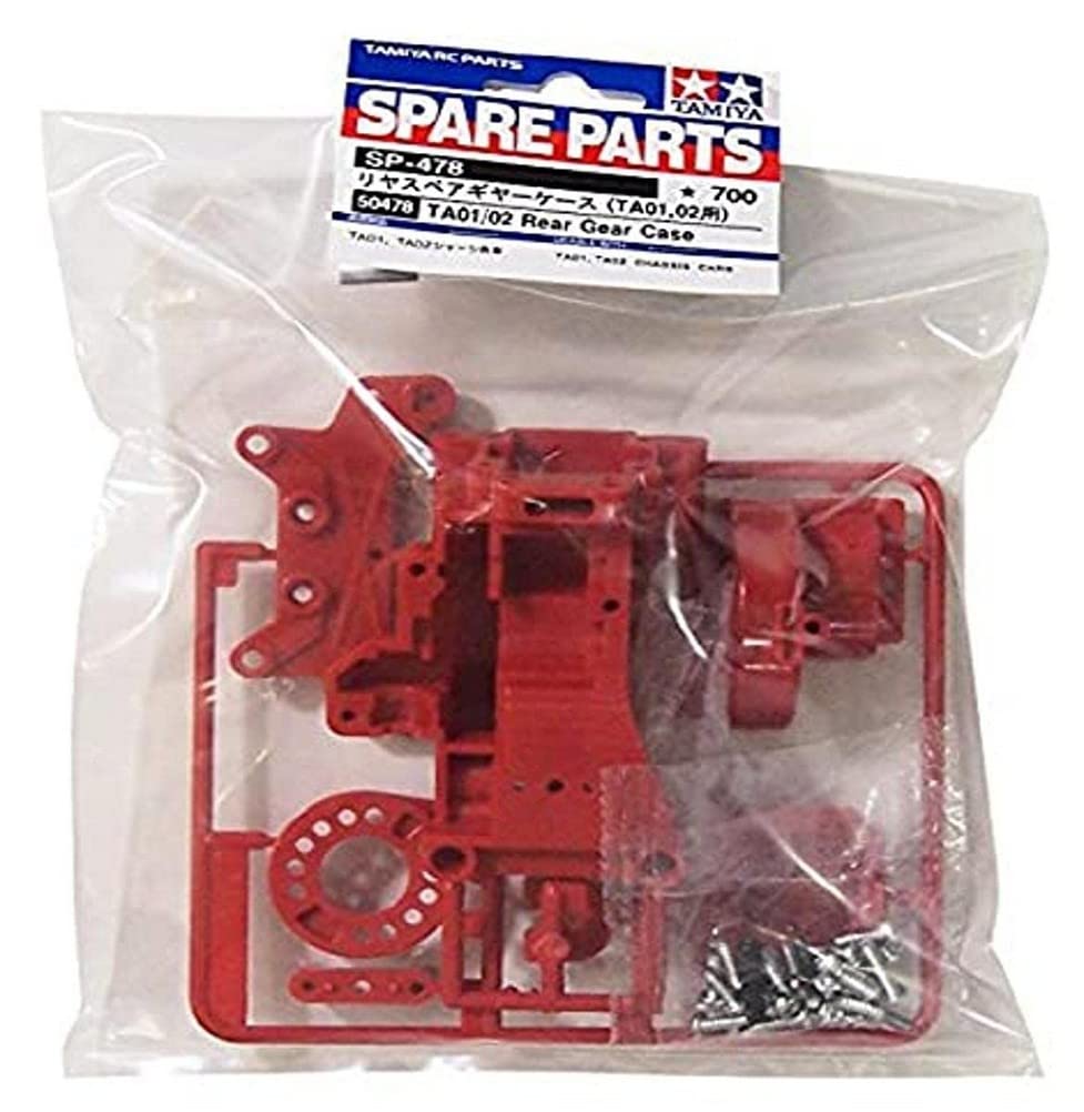 Tamiya 300050478 – B Parts Gear Housing Rear TA01/02, Red