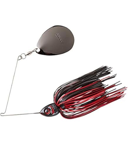 booyah dual blade spinners copper fishing lures Moontalker Spinner-Bait Bass Lure, Black/Red, 1/2 oz : Fishing And Spinnerbaits : Sports & Outdoors Flex silicone skirt with fishing reel oil Team Daiwa Surf Rod Setup:Reel only – no line