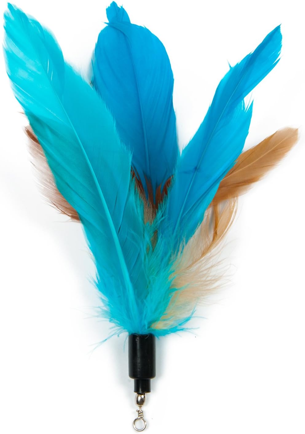 EcoCity Cat Wand Feather Refills for Interactive Cat and Kitten Wands Include 6 Pieces Replacement Feathers and 1 Soft Furry Tail (7 Pieces) : Pet Supplies