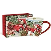 Lang Snowy Truck Café Mug , 17 oz, Multi