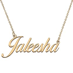 HUAN XUN Customized Custom Simple Any Name Necklace