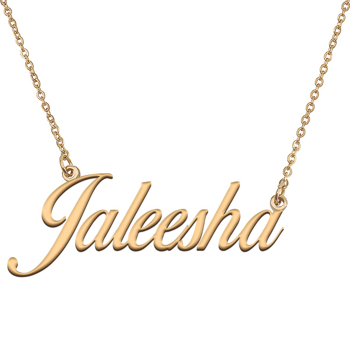 HUAN XUN Customized Custom Simple Any Name Necklace