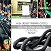 50ft Expandable Garden Hose,Heavy Duty Flexible Hose Pipe with 8-Way Spry Nozzle,3/4