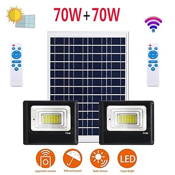 Zwhl Solar Proyectores, Super Brillante Impermeable Alta Potencia ...