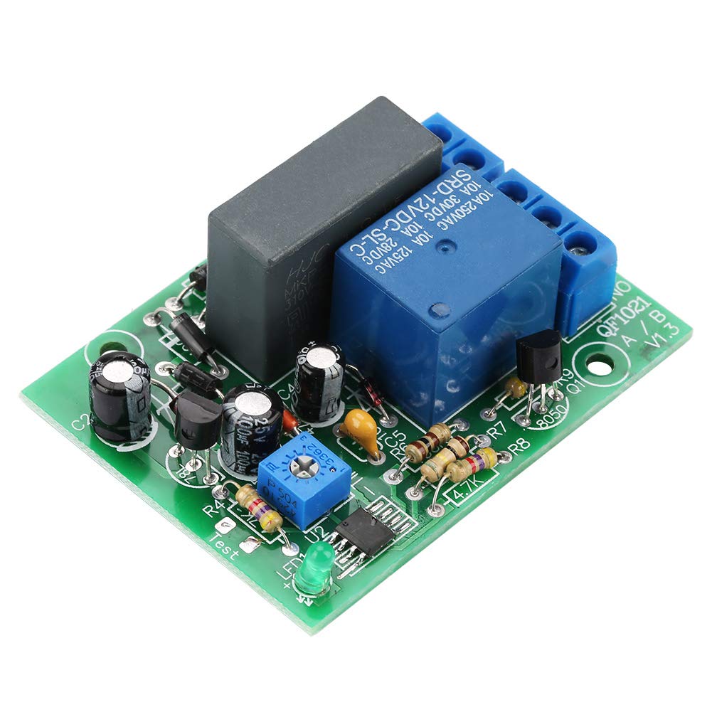 Timer Delay Switch Module AC100V-250V Input 0-10h Timing Relay Switch Adjustable Turn Off Delay Relay Module (0~10h Delay Time)
