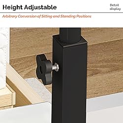 AIZ Mobile Standing Desk, Adjustable Computer Desk