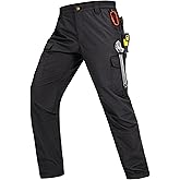 Mens Cargo Work Pants Waterproof Hiking Pants for Men Ripstop Tactical Pants Multi Work Pants with 7 Pockets