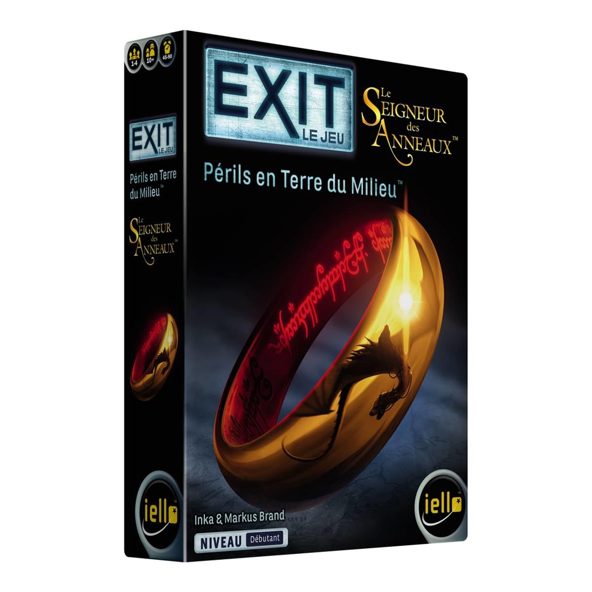 IELLO Exit - Lord of the Rings - Perils in Middle-earth - Ages 1 to 4 Players - Ages 12 and Up