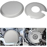 Ignition Clutch Case Covers for Suzuki DRZ400 S/SM/E Kawasaki KLX400-Silver | Compatible with Suzuki DR-Z400 S/SM/E and Kawasaki KLX400 all years. Protects engine cases from impacts and scratches.