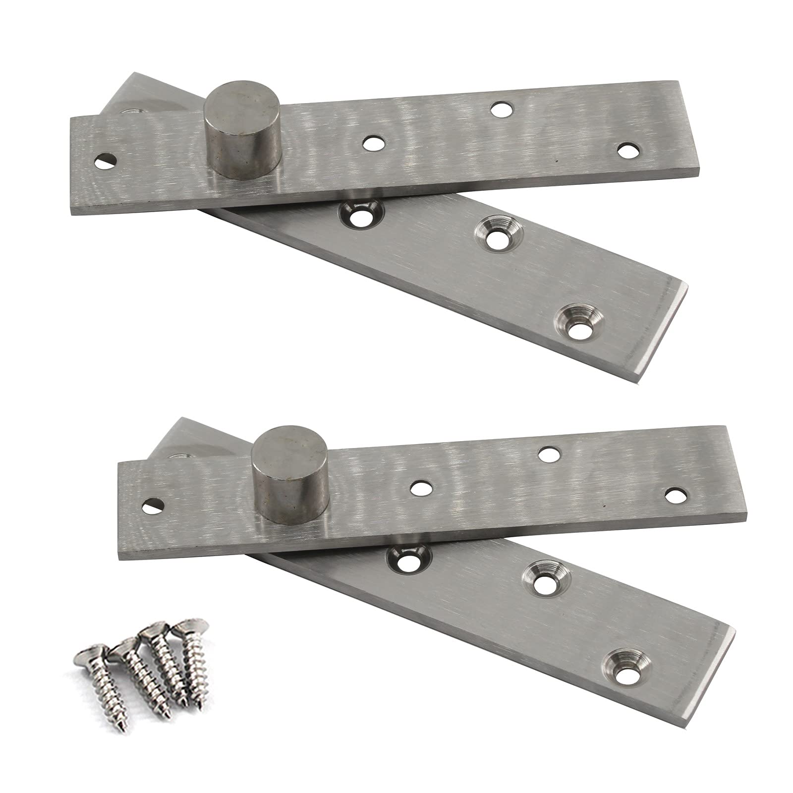 150mm Door Pivot Hinge Stainless Steel Up Down Shaft Hinge (2 Pieces)
