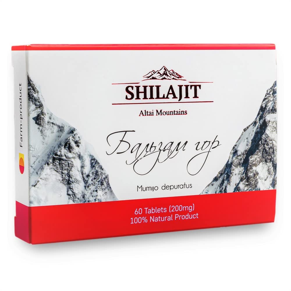 Altai Siberian Pure Shilajit Resin 200mg Dry Drops 60 Caps Mountain Balsam Мумие