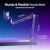MAONO Gaming USB Microphone Noise Cancellation Condenser Mic with Boom Arm view 8