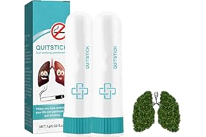 KRRHUEO Breathefree Quitstick, Breathe Free Quick Stick, Quit Smoking Inhaler Stick, Easy To Use Inhaler, That Can Alleviate Stress And Make It Easier To Resist The Urge To Smoke (2PCS)