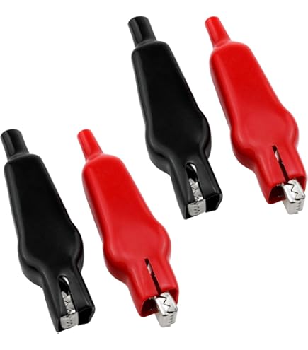 Spring Wire Electrical Clips Aligator Clips 20PCS Heavy Duty Alligator Clips - 20A Insulated Spring ...