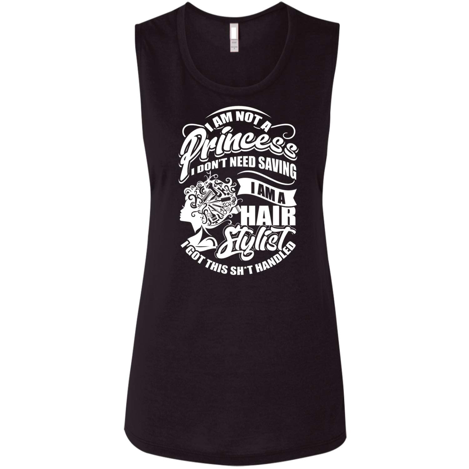Amazon Com I Am A Hair Stylist Flowy Muscle Tank Top My Job T
