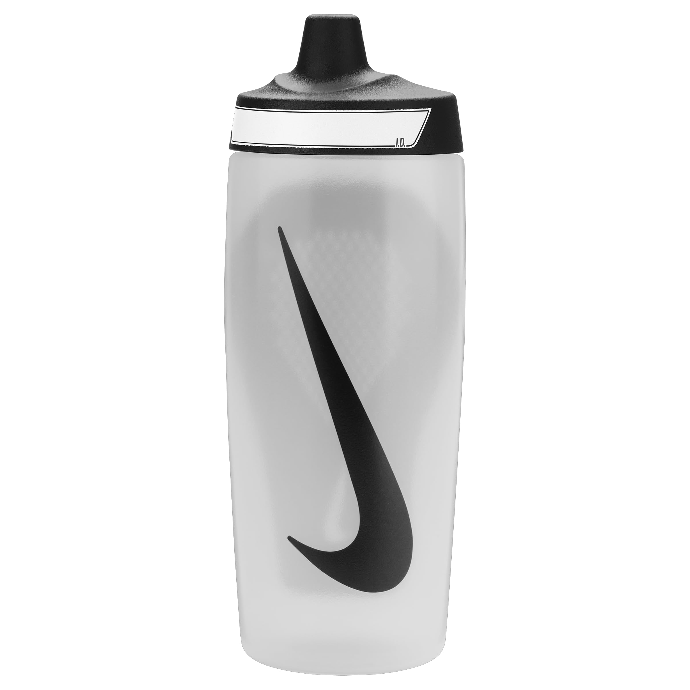 Nike Refuel Bottle Grip 18oz 532ml Water Bottle Sports Bottle Training Fitness Non-Slip Grip, Natural/Black/Black