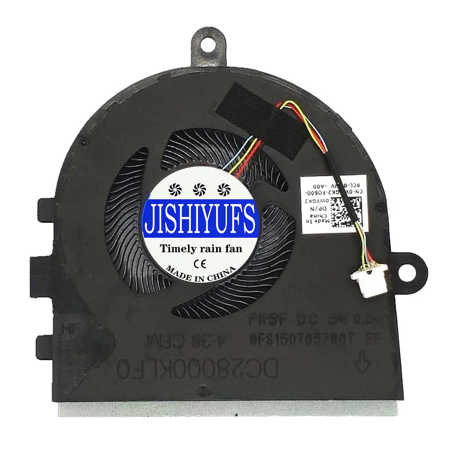 JISHIYUFS New CPU+GPU Cooling Fan for Dell inspiron 3480 3481 3493 5493, Latitude 3490 E3490 Series Laptop P/N: 0WYGK2 WYGK2 FK5F DFS1507057R0T DC28000KLF0 DC5V 0 .5A