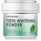 Pearl Bright Teeth Whitening Powder by Lagunamoon, Remove Coffee Wine Tobacco Stains and Freshen Breath. No Damage to Enamel 
