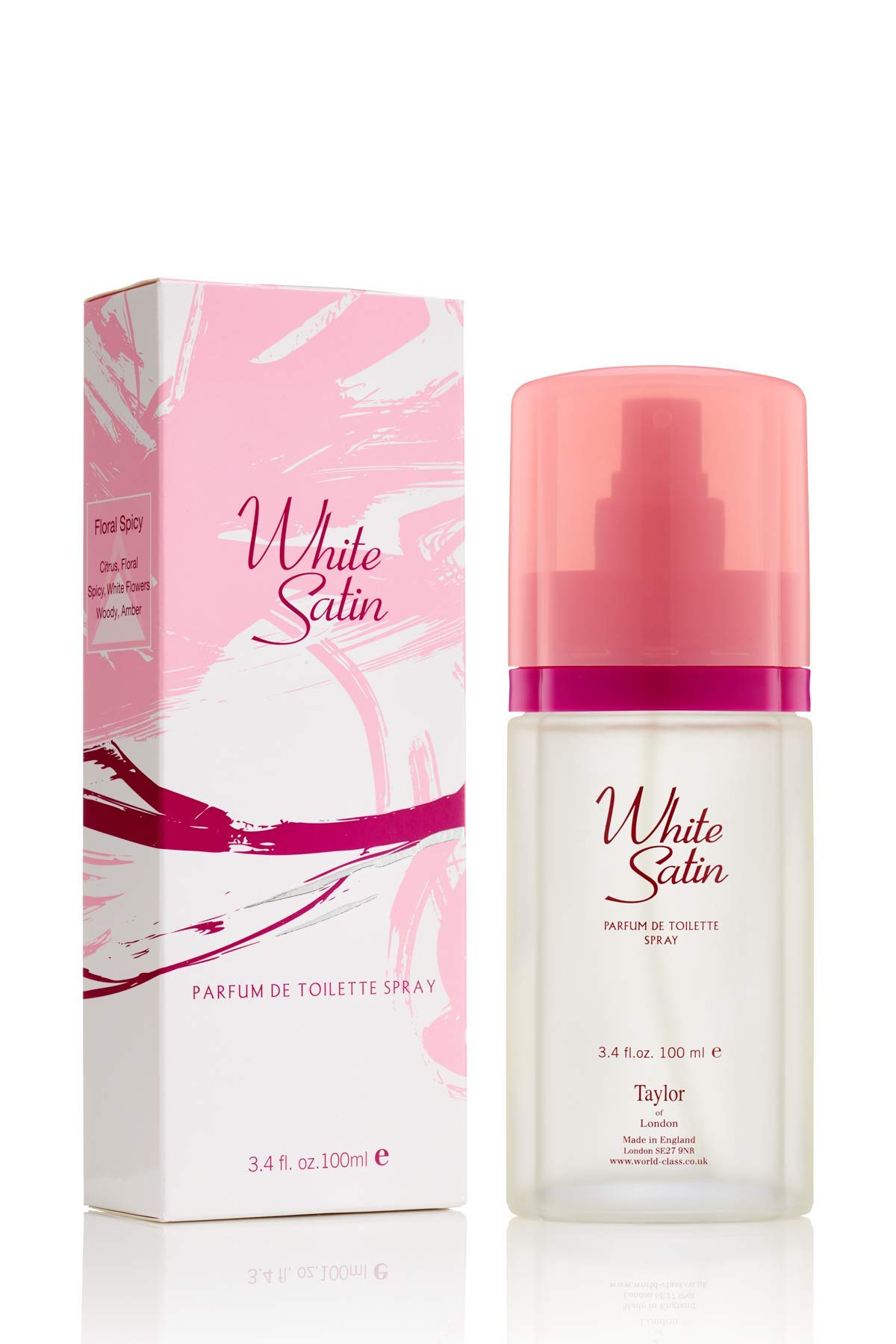 Title - Taylor of London - White Satin Fragrance for Women- 100ml Parfum De Toilette, by Milton-Lloyd