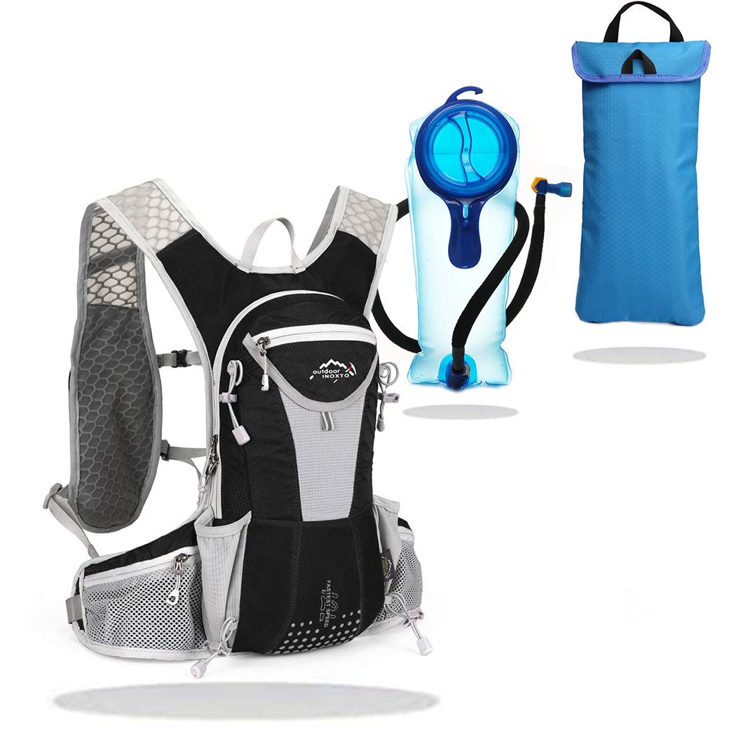 Ibtxo Hydration Pack Backpack 12l Outdoors Marathoner Running Race Hydration Vest With Water Bladder For Hiking Skiing Running Cycling Camping Fits