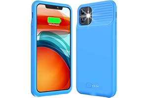 KKD Battery Case for iPhone 11, Ultra-Slim 6000mAh Rechargeable Extended Charging Case, Portable Full Protective Charger Case Compatible with iPhone 11-(6.1 inch) Blue
