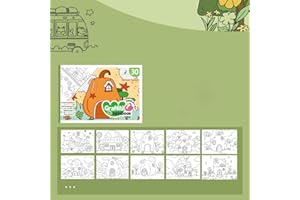 1 kit de gribouillage aquarelle portable – Kit de coloriage amusant, adapté pour le coloriage aquarelle et le dessin au crayo